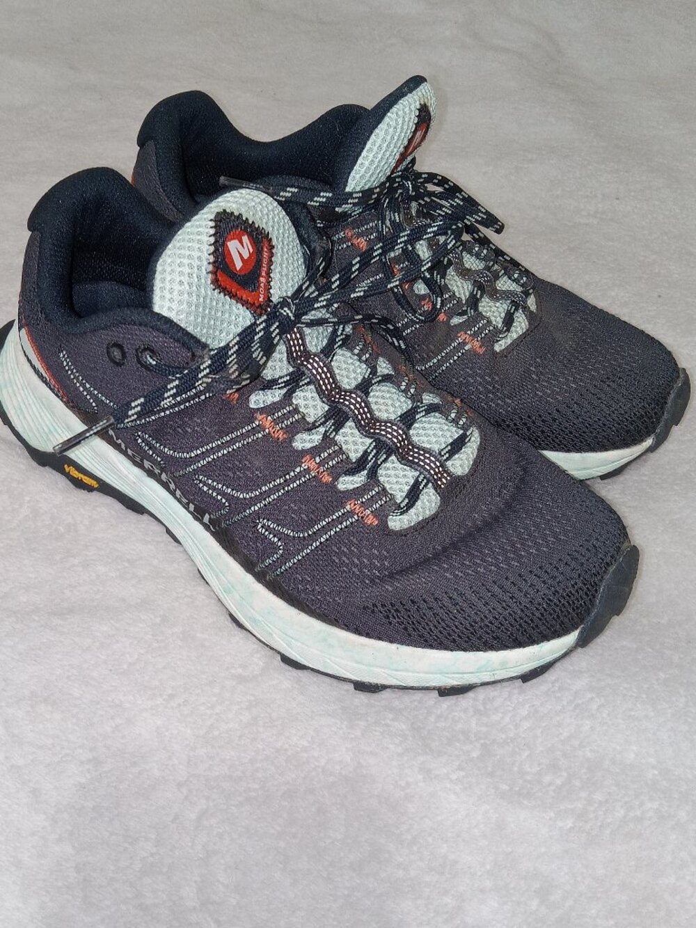Merrell Shoes Women's 8.5 Moab Float Pro Flight Blue Trail Running Sneakers 500